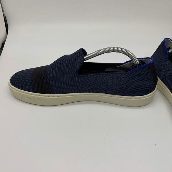 Rothy's The Original Navy Blue White Slip On Sneaker Shoes Womens Size 8 - Picture 5 of 10